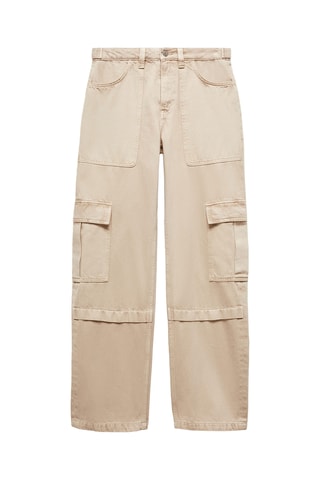 Jean cargo poches - Beige