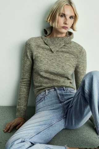 Jean Blanca droit crop - Bleu