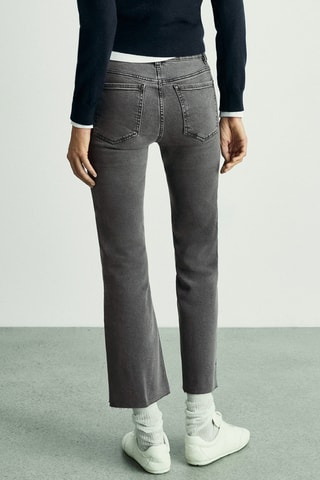 Jean Sienna flare crop - Gris