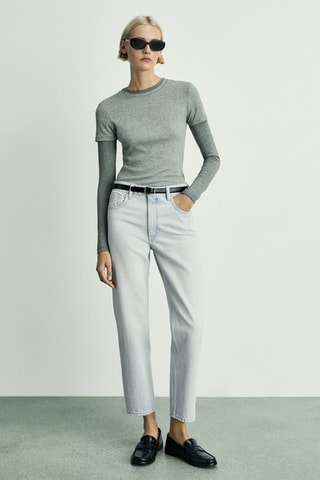 Jean Newmom confort taille haute - Bleu