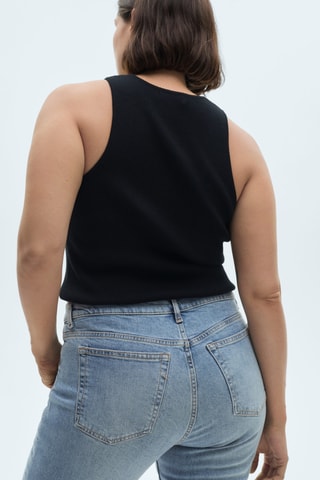 Jean Claudia slim crop - Bleu