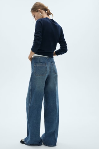 Jean wideleg poches - Bleu