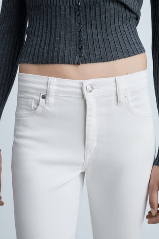 Jeans skinny crop - Blanc