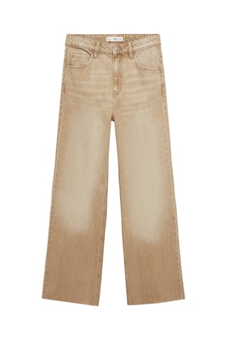 Jean Danila wideleg taille haute - Beige