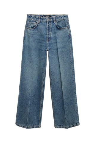 Jean wideleg taille basse - Bleu
