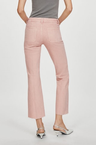 Jean flare poches - Rose