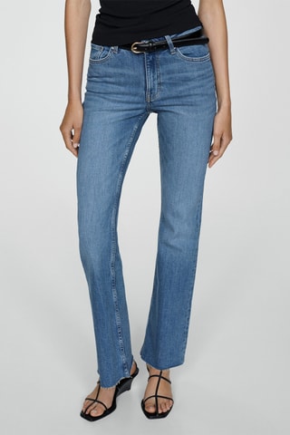 Jeans flare taille normale - Bleu