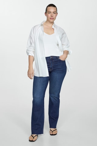 Jeans flare taille normale - Bleu