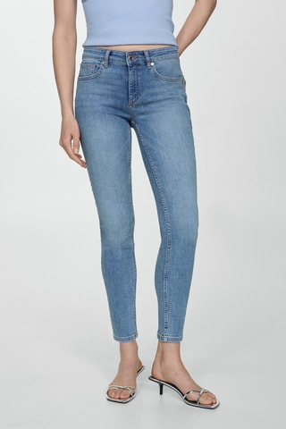 Jean skinny push-up - Bleu