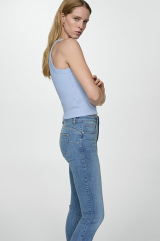 Jean skinny push-up - Bleu