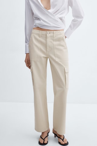 Jean cargo poches - Beige