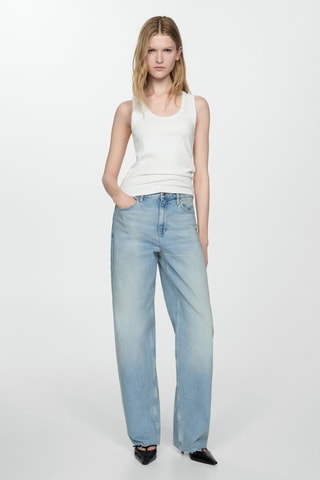 Jean droit taille normale - Bleu