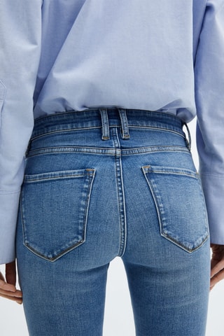 Jeans skinny crop - Bleu