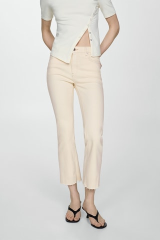 Jean Sienna flare crop - Écru