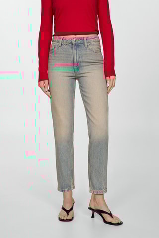 Jean Mom2000 mom taille haute - Bleu