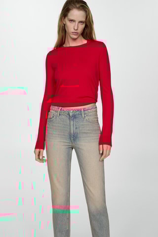 Jean Mom2000 mom taille haute - Bleu