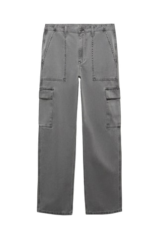 Jean cargo poches - Gris