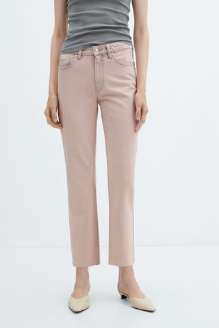 Jean droit crop - Rose