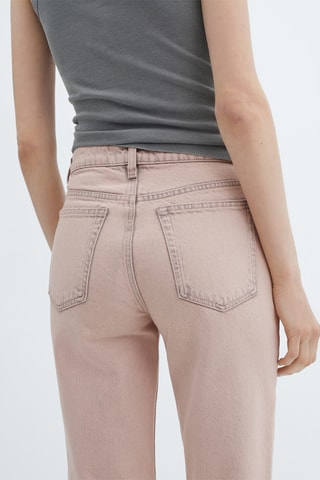 Jean droit crop - Rose