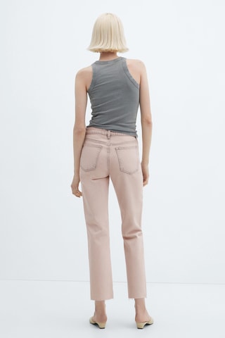 Jean droit crop - Rose