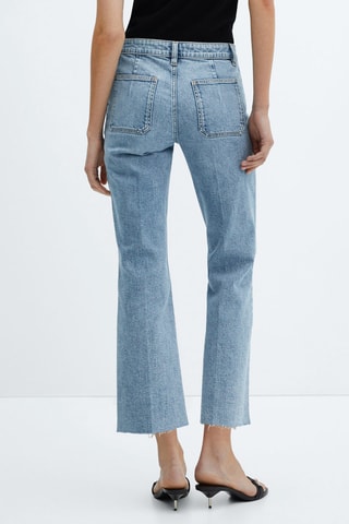 Jean flare poches - Bleu