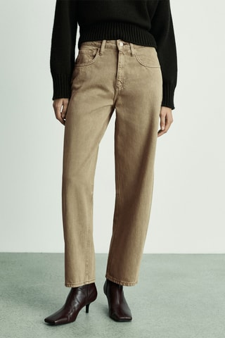 Jean Balloon taille haute - Kaki