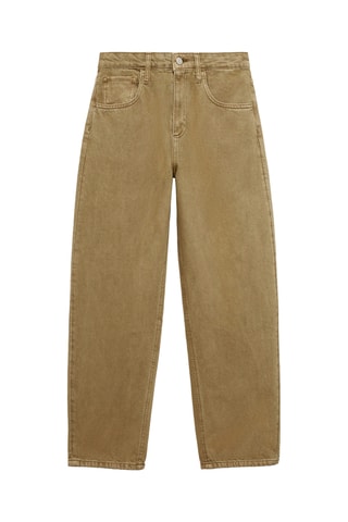 Jean Balloon taille haute - Kaki