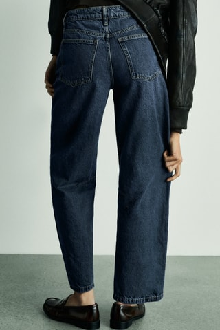 Jean Balloon taille haute - Bleu