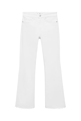 Jeans flare taille normale - Blanc
