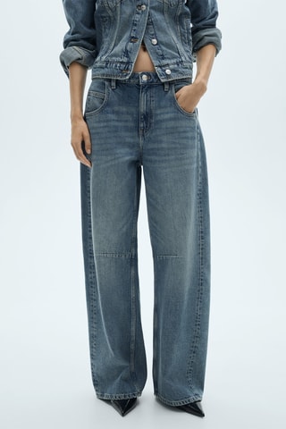Jean wideleg taille normale - Bleu