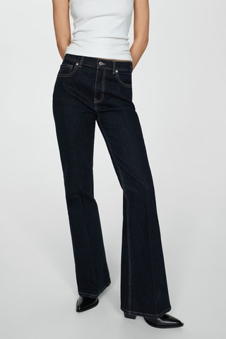 Jean Violeta flare rinse wash - Bleu