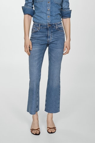 Jean Sienna flare crop - Bleu