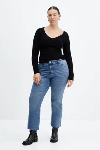 Jean Sienna flare crop - Bleu