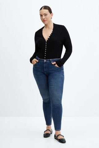 Jean skinny push-up - Bleu