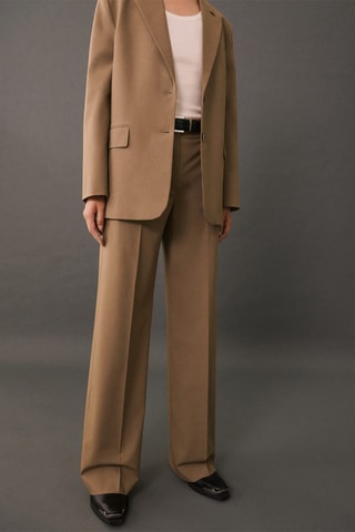 Pantalon costume pinces - Marron