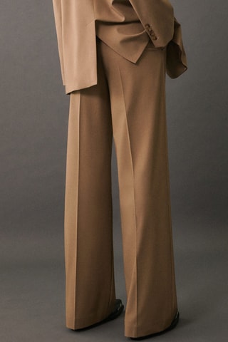 Pantalon costume pinces - Marron