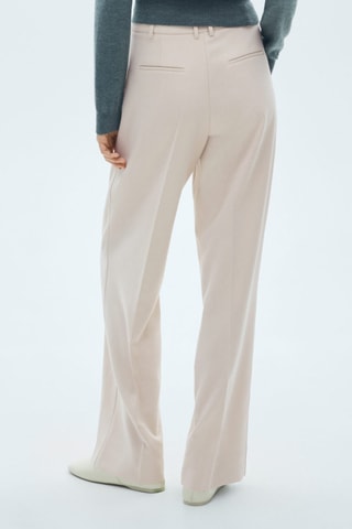 Pantalon droit pinces - Beige