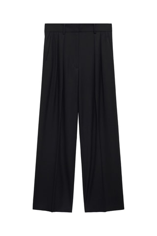 Pantalon pinces wideleg - Noir