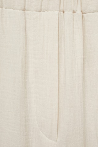 Pantalon wide leg coton - Beige