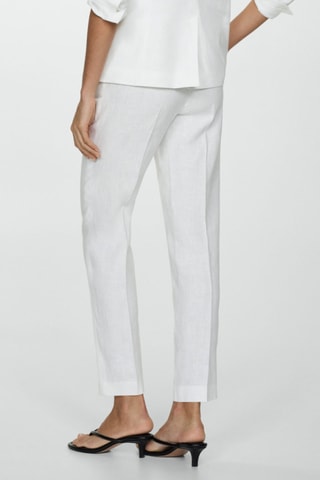 Pantalon de costume lin - Blanc
