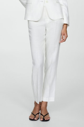 Pantalon de costume lin - Blanc
