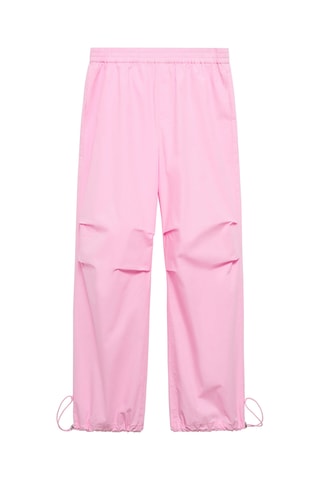 Pantalon coton parachute - Rose