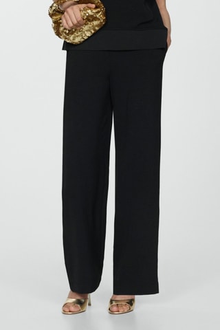 Pantalon fluide wideleg - Noir