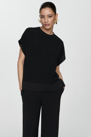 Pantalon fluide wideleg - Noir