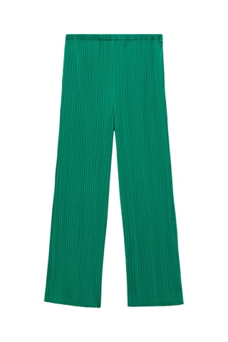 Pantalon plissé fluide - Vert