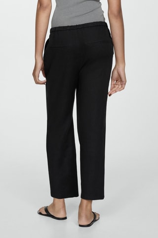 Pantalon jogging lin - Noir