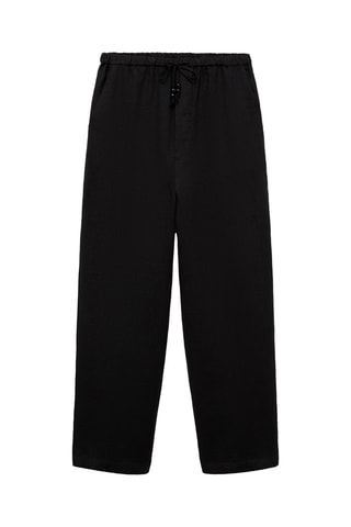 Pantalon jogging lin - Noir