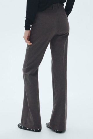 Pantalon flare poches - Gris