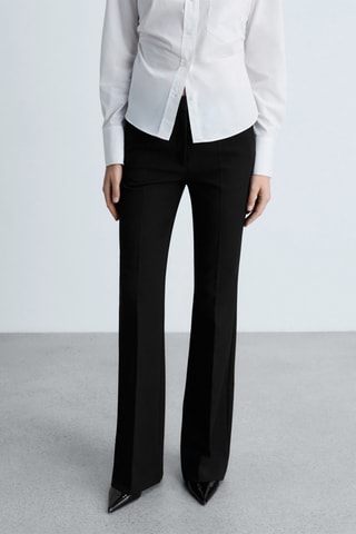 Pantalon flare poches - Noir
