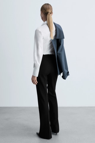 Pantalon flare poches - Noir